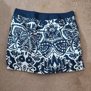 Blue and White Floral Skirt Size 16